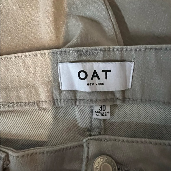OAT NY - HIGH-RISE WIDE LEG JEAN IN OAT MILK women’s size 30 - Picture 5 of 11